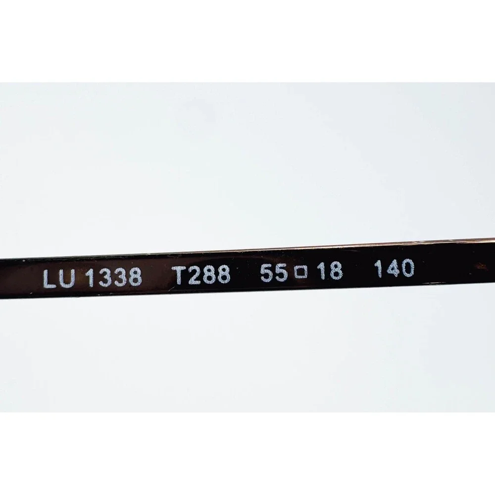 Luxottica Eyeglass Frames Mens Brown LU 1338 T288 Rectangular 55-18-140